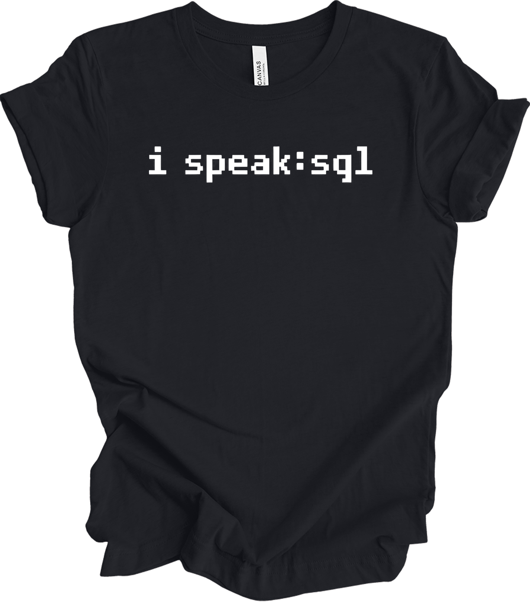 I'm Speaking SQL T-Shirt in Vintage Black