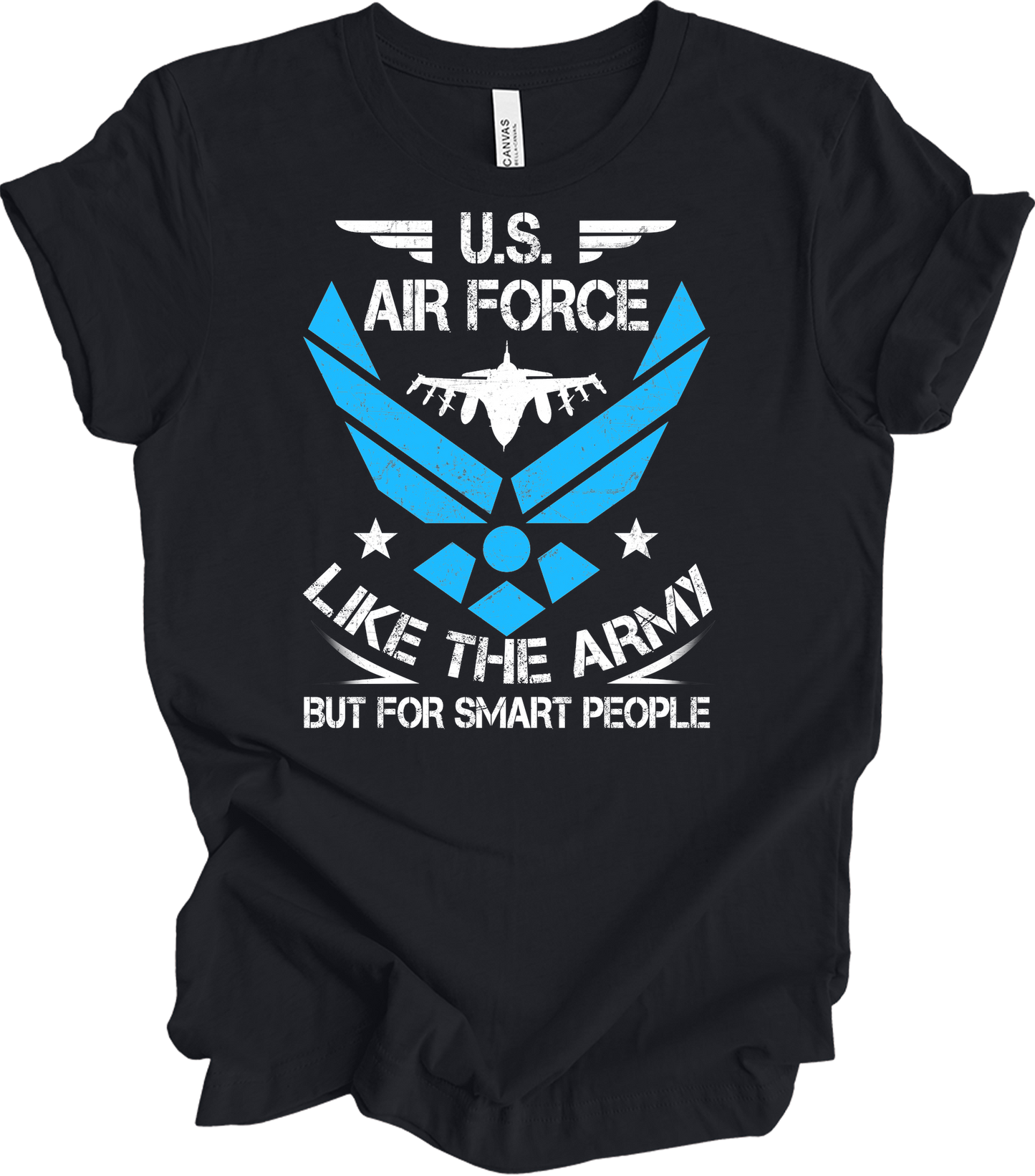 U.S. Air Force - Smart People T-Shirt in Vintage Black