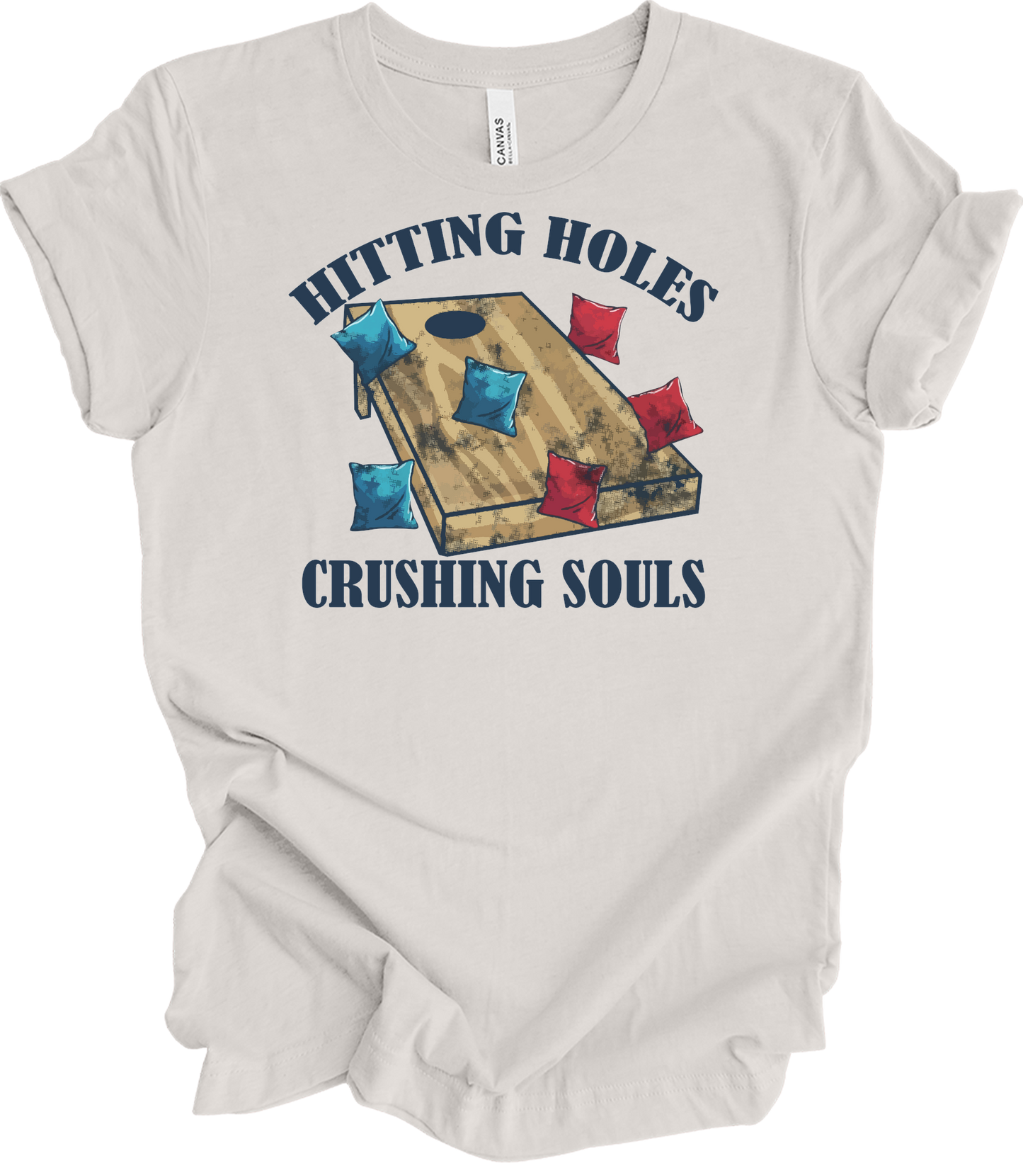 Hitting Holes Crushing Souls T-Shirt in Vintage White