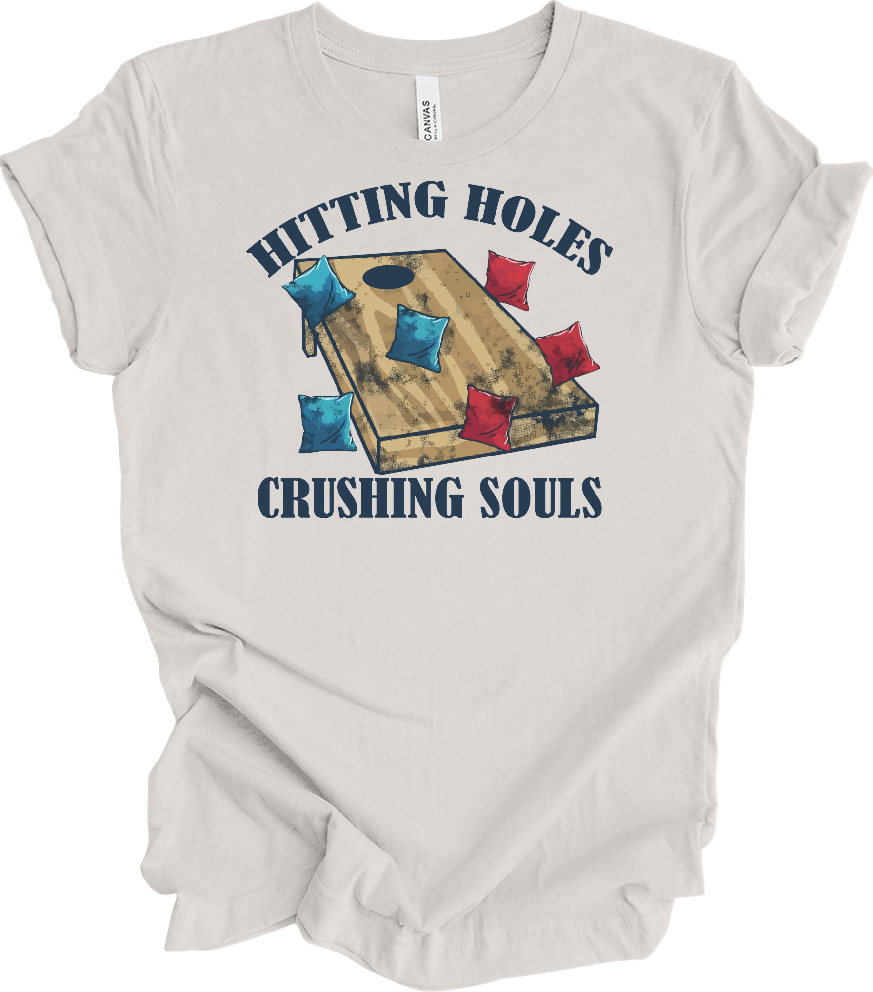 Hitting Holes Crushing Souls T-Shirt in Vintage White