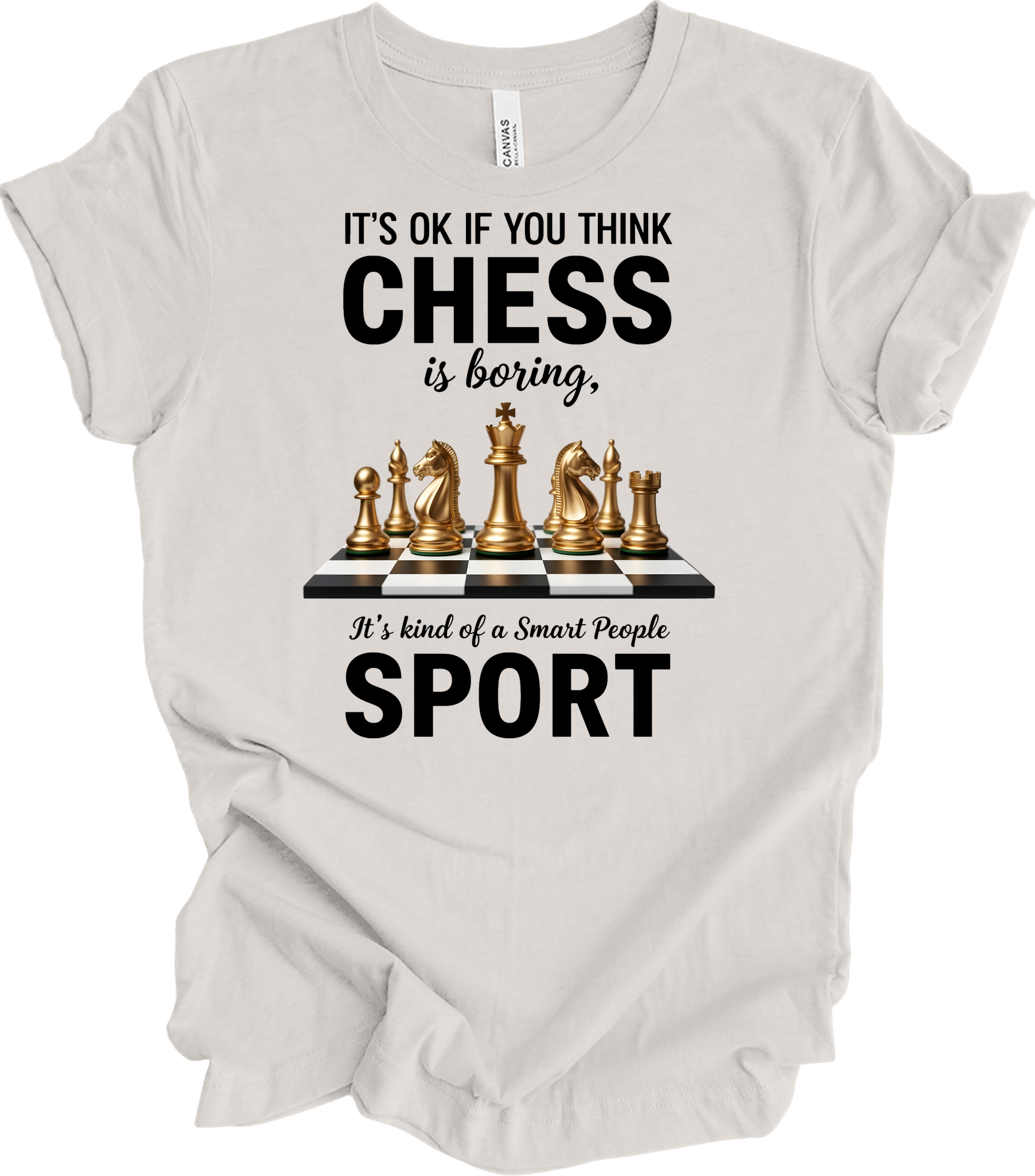 Chess : Checkmate Style T-Shirt in Vintage White