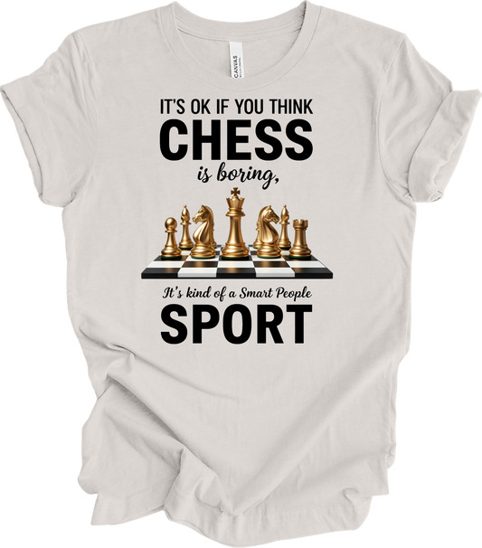 Chess : Checkmate Style T-Shirt in Vintage White