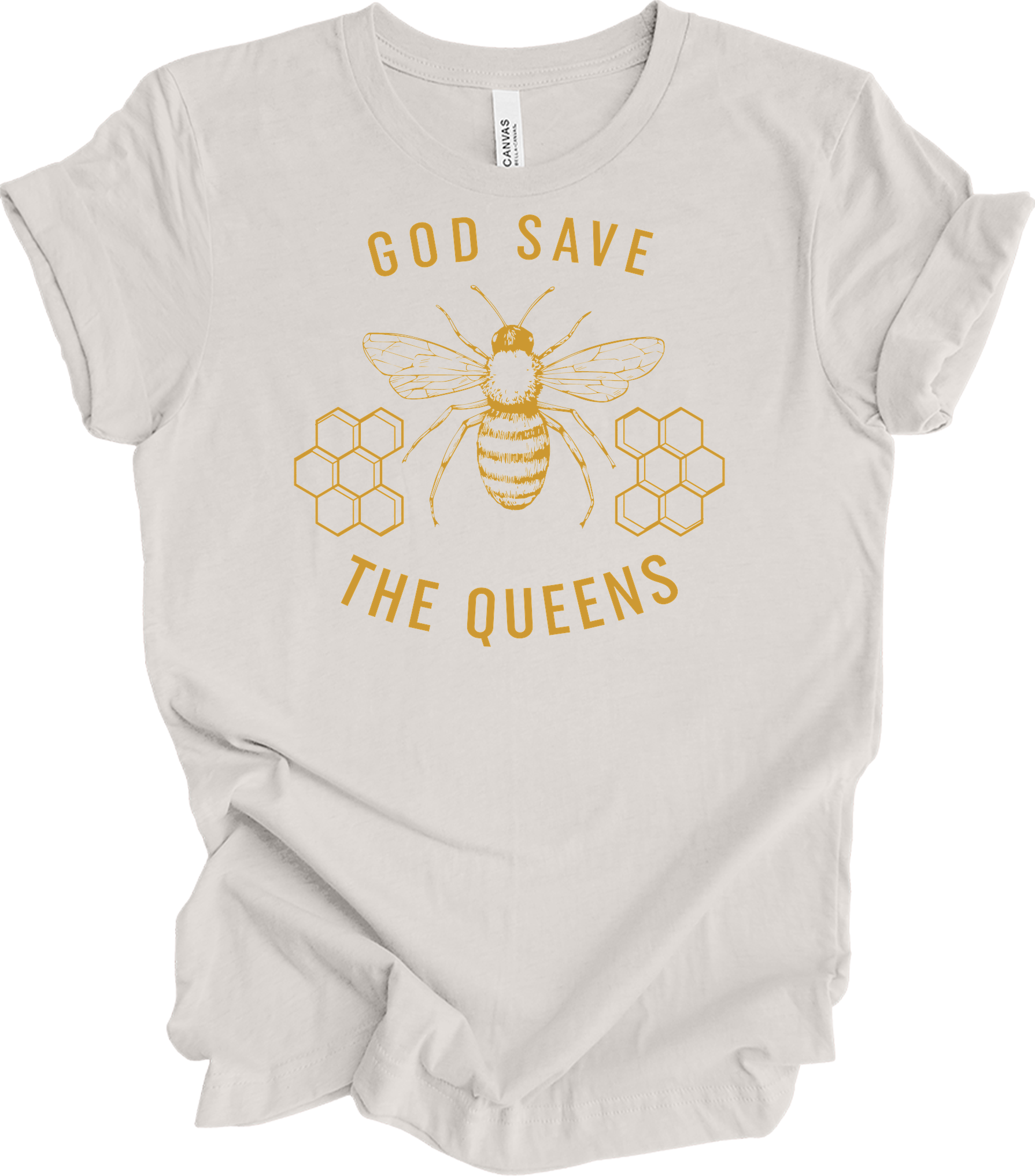 God Save the Queens T-Shirt in Vintage White