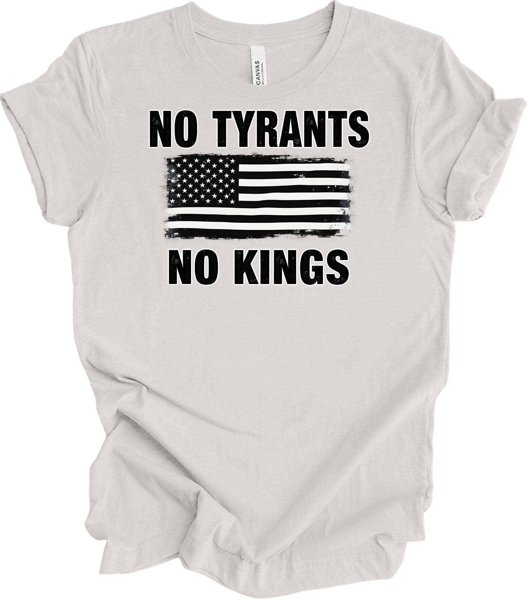 No Tyrants No Kings T-Shirt in Vintage White