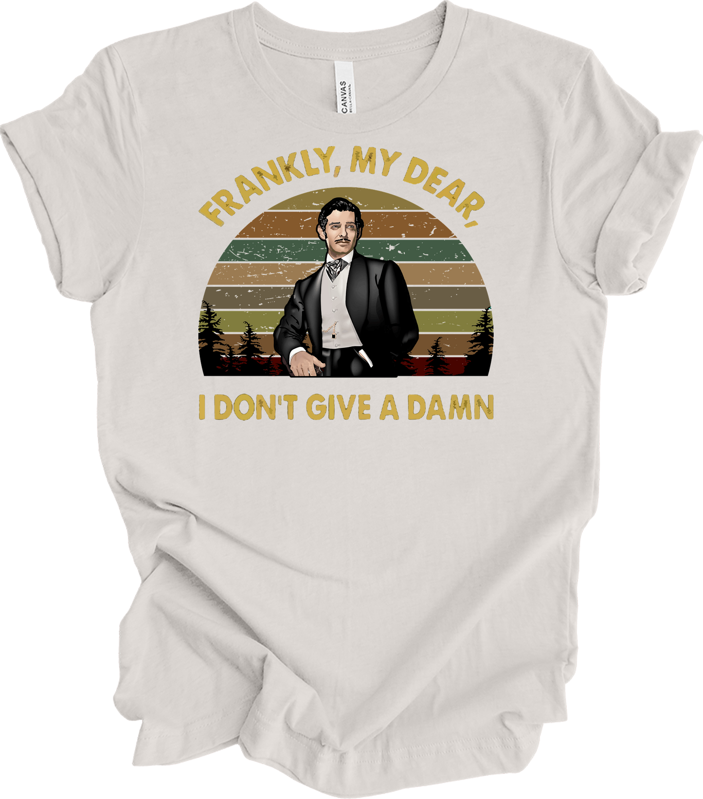 Classic Movie Quote T-Shirt in Vintage White