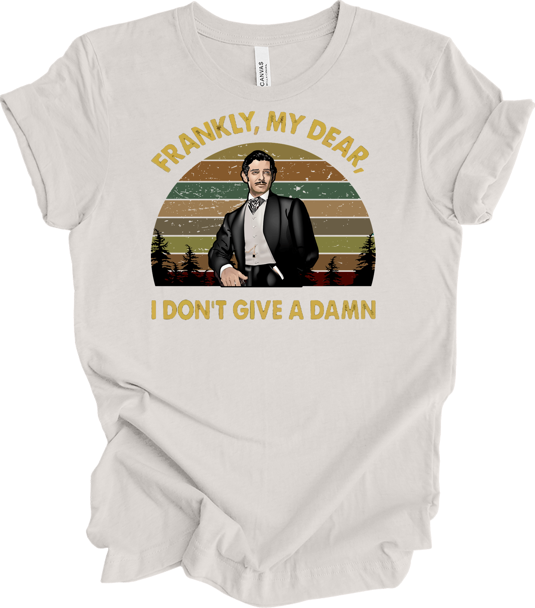 Classic Movie Quote T-Shirt in Vintage White