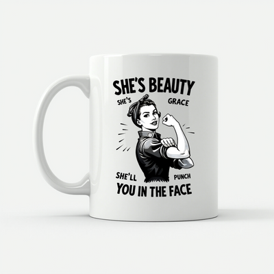 Beauty Grace Punch Face Mug