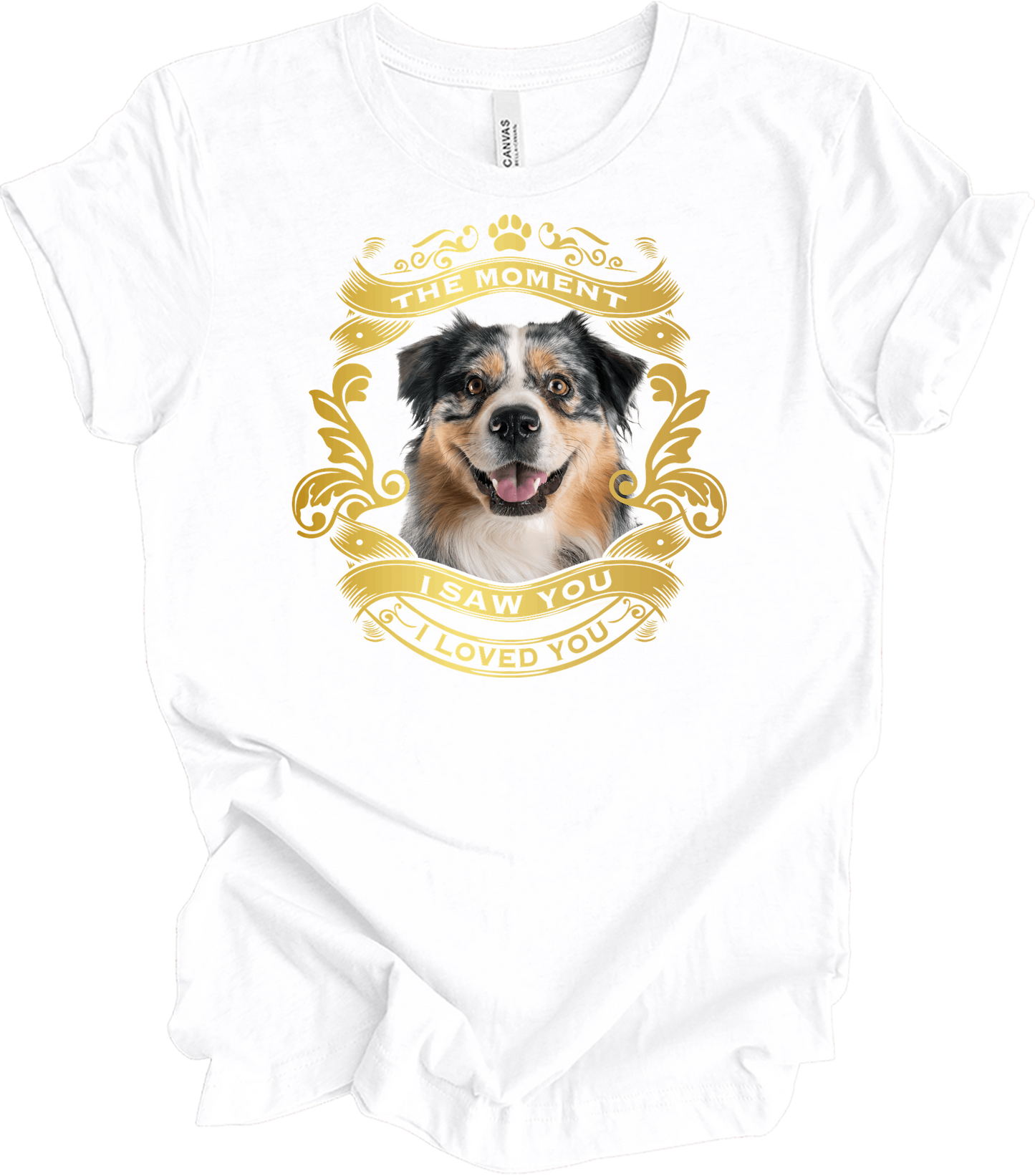 Australian Shepherd Love T-Shirt in White