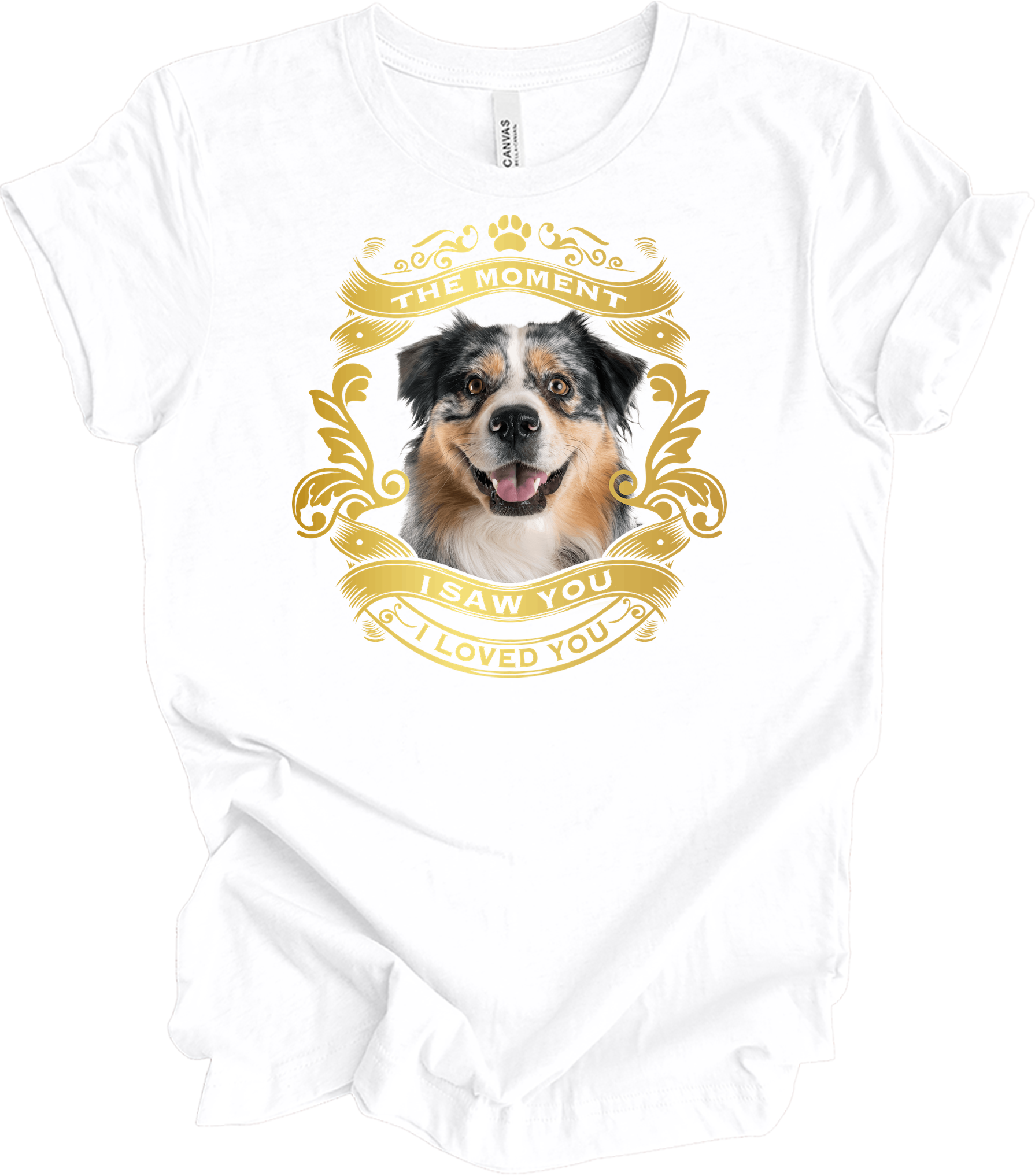 Australian Shepherd Love T-Shirt in White