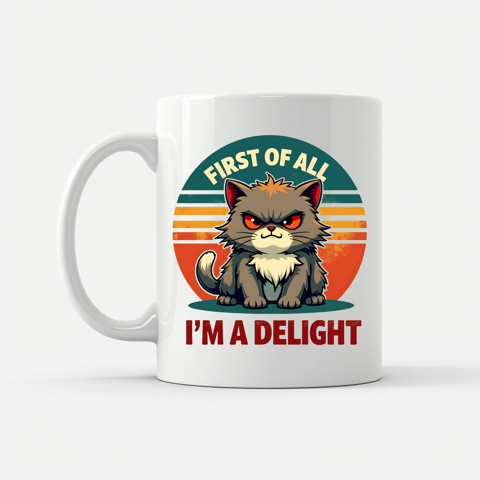 Grumpy Cat 'I'm a Delight' Mug in White