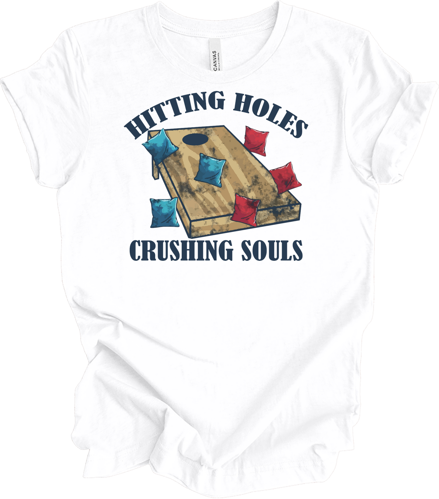 Hitting Holes Crushing Souls T-Shirt in White