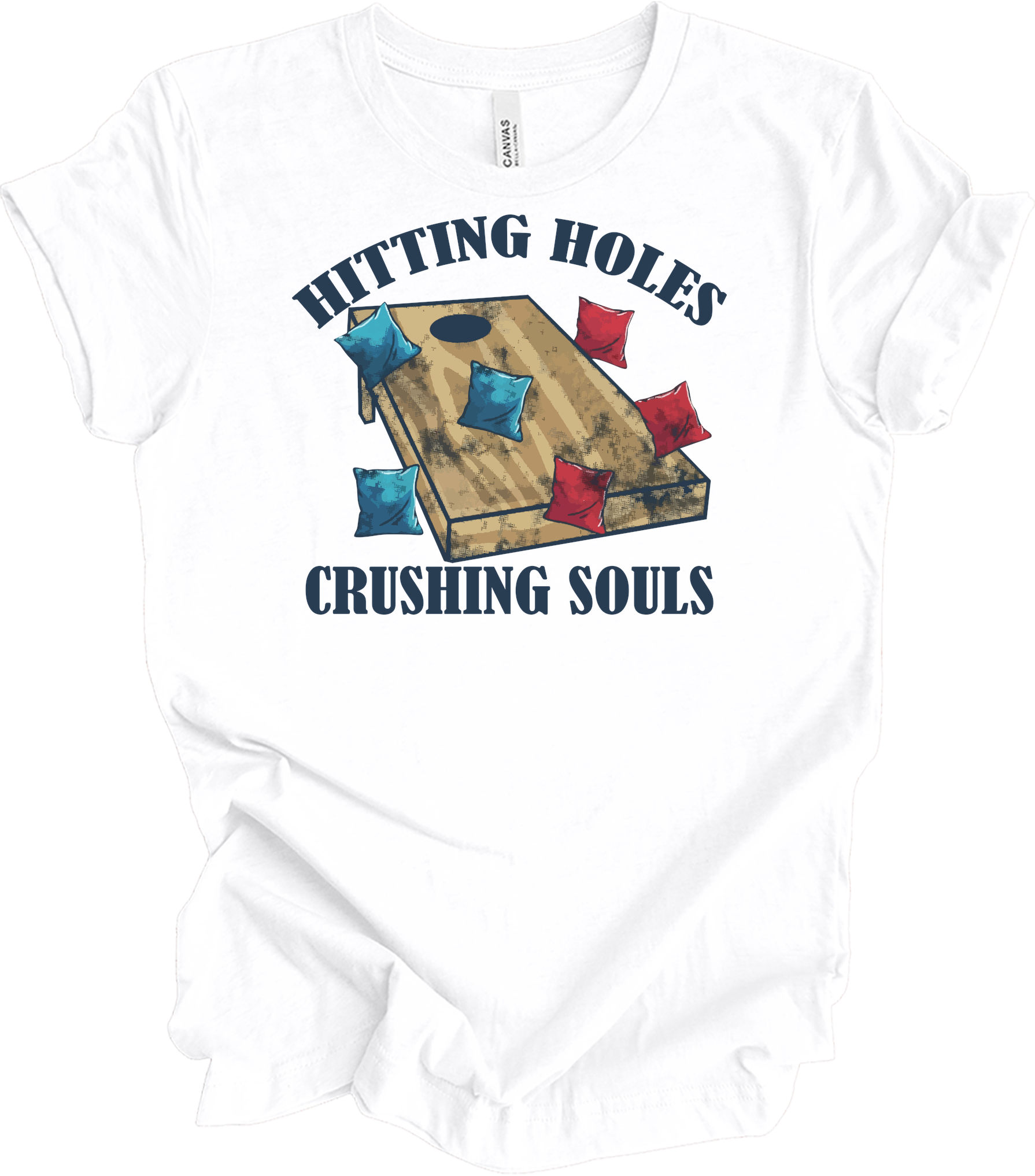 Hitting Holes Crushing Souls T-Shirt in White