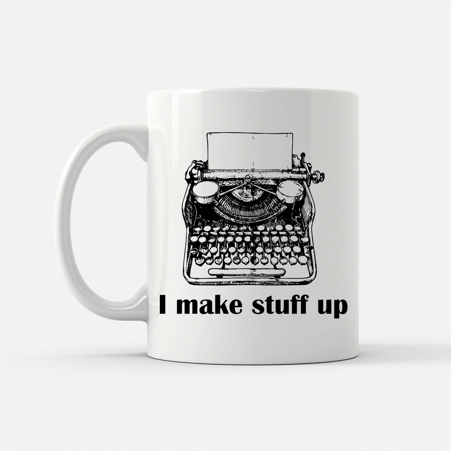 Writer : 'Plotting a Murder' Design Mug in White