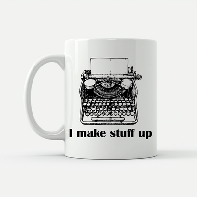 Writer : 'Plotting a Murder' Design Mug in White