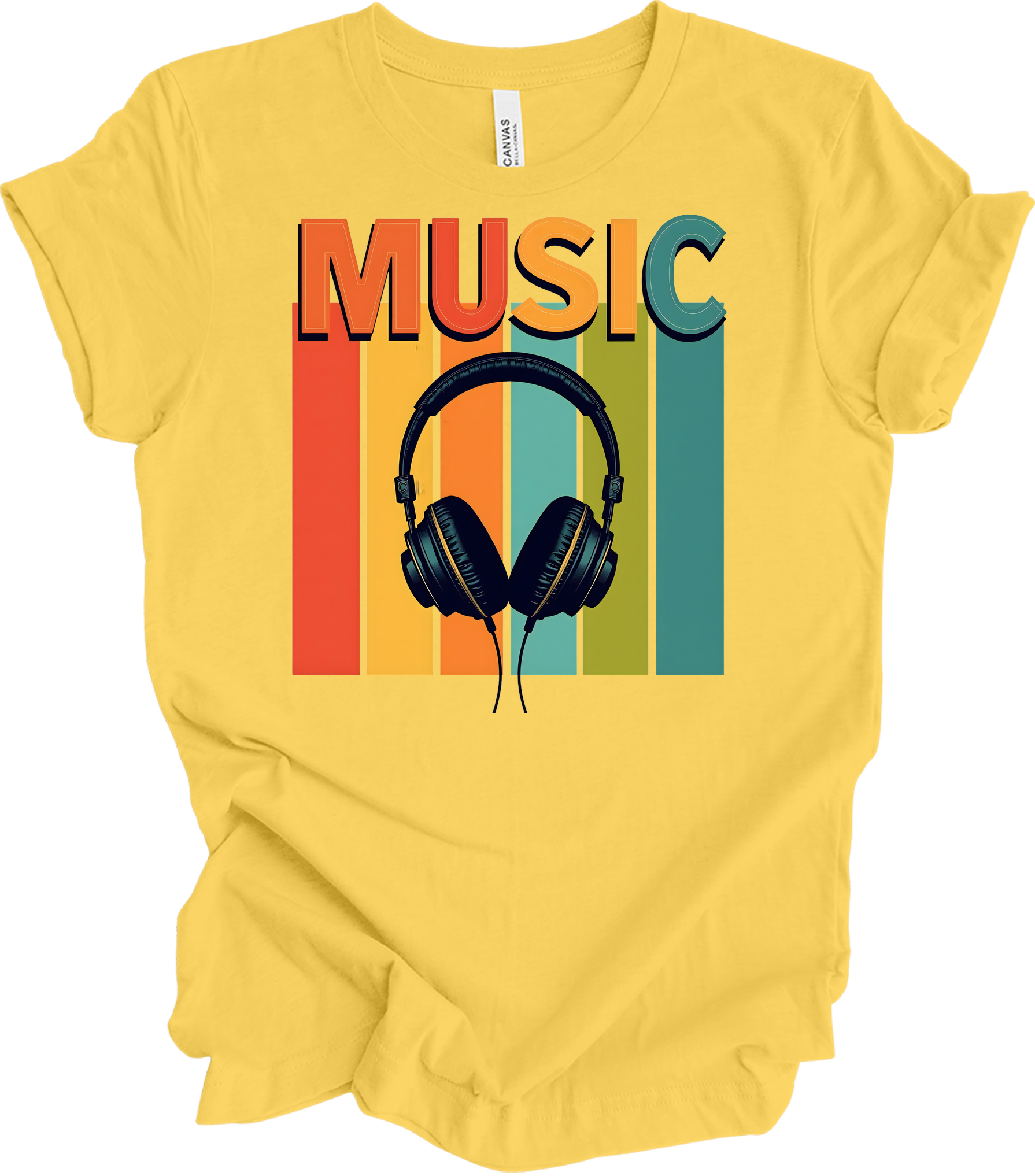 Electronic Music Lover T-Shirt in Yellow