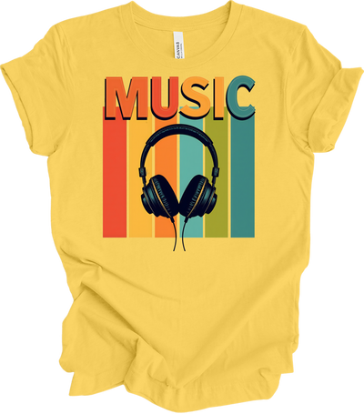 Electronic Music Lover T-Shirt in Yellow
