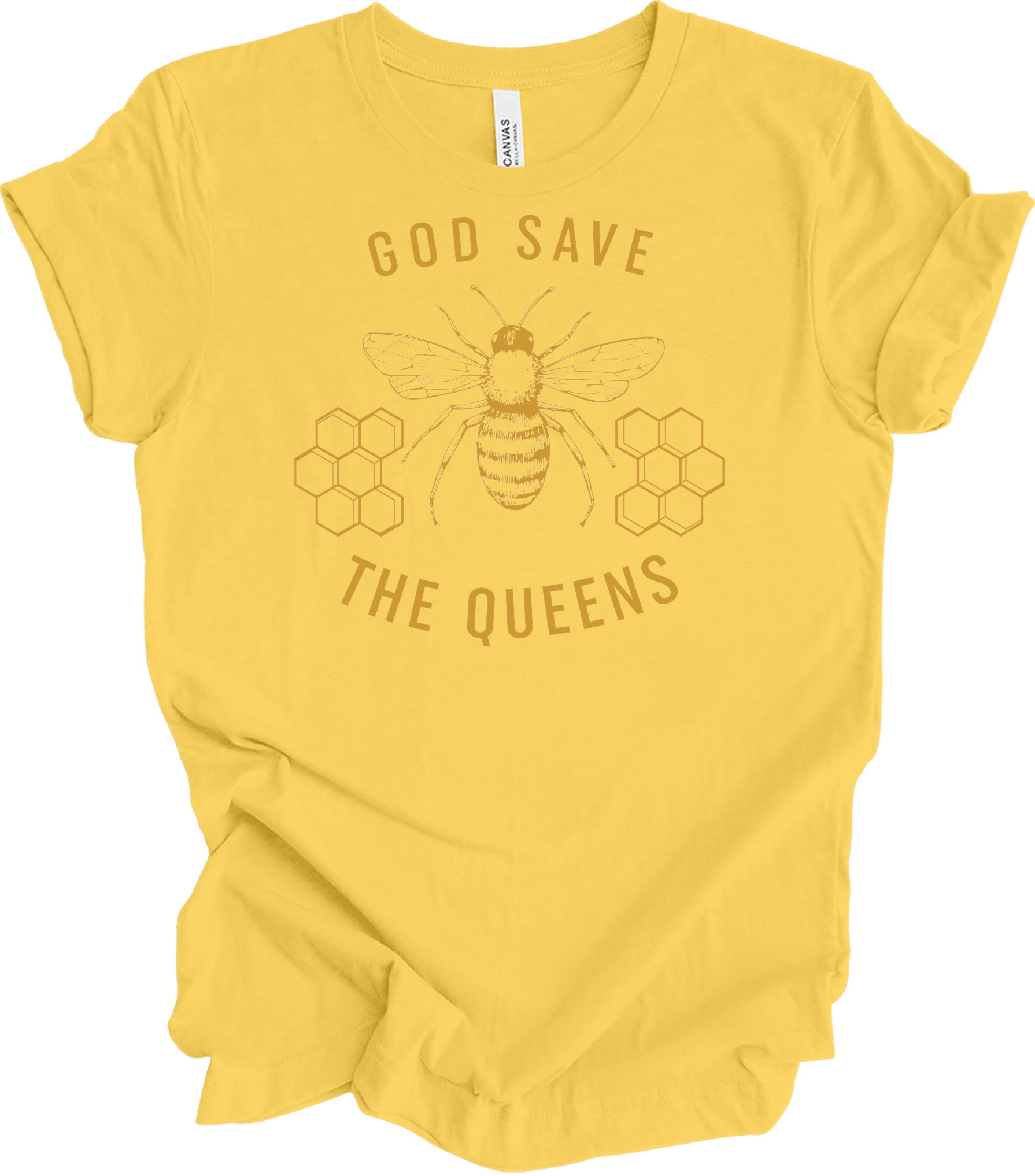 God Save the Queens T-Shirt in Yellow