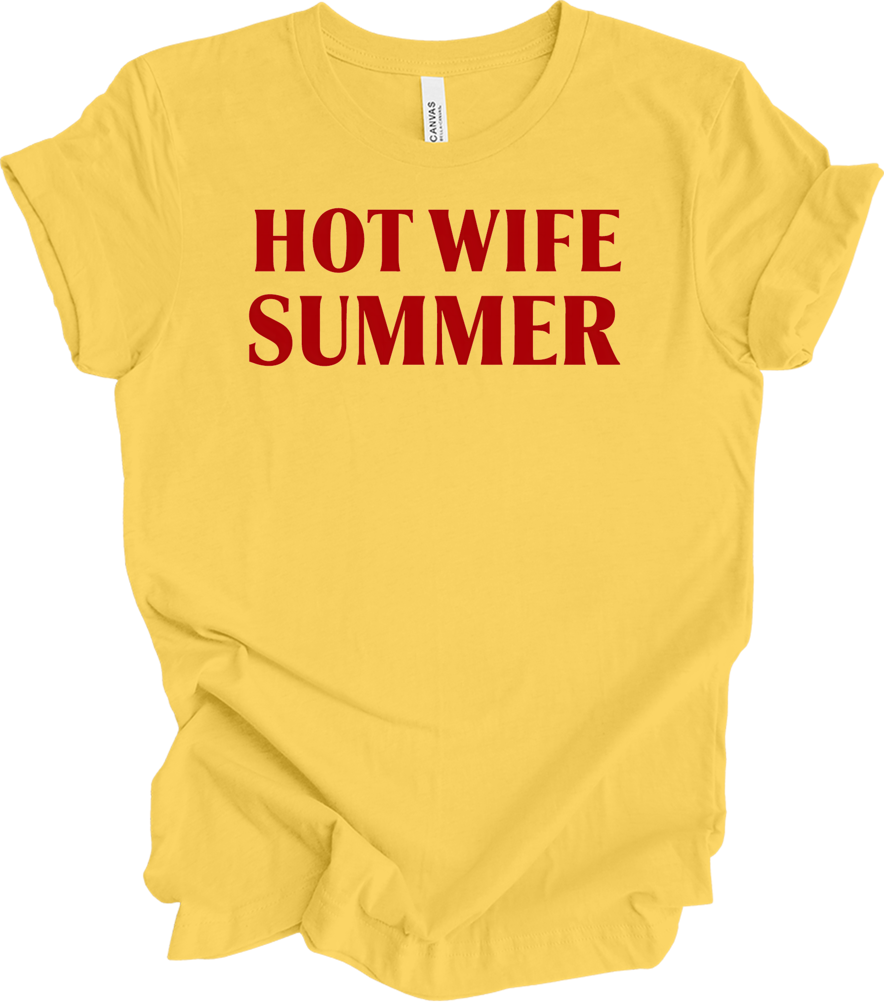 Hot Wife Summer - Fun & Stylish T-Shirt in Yellow