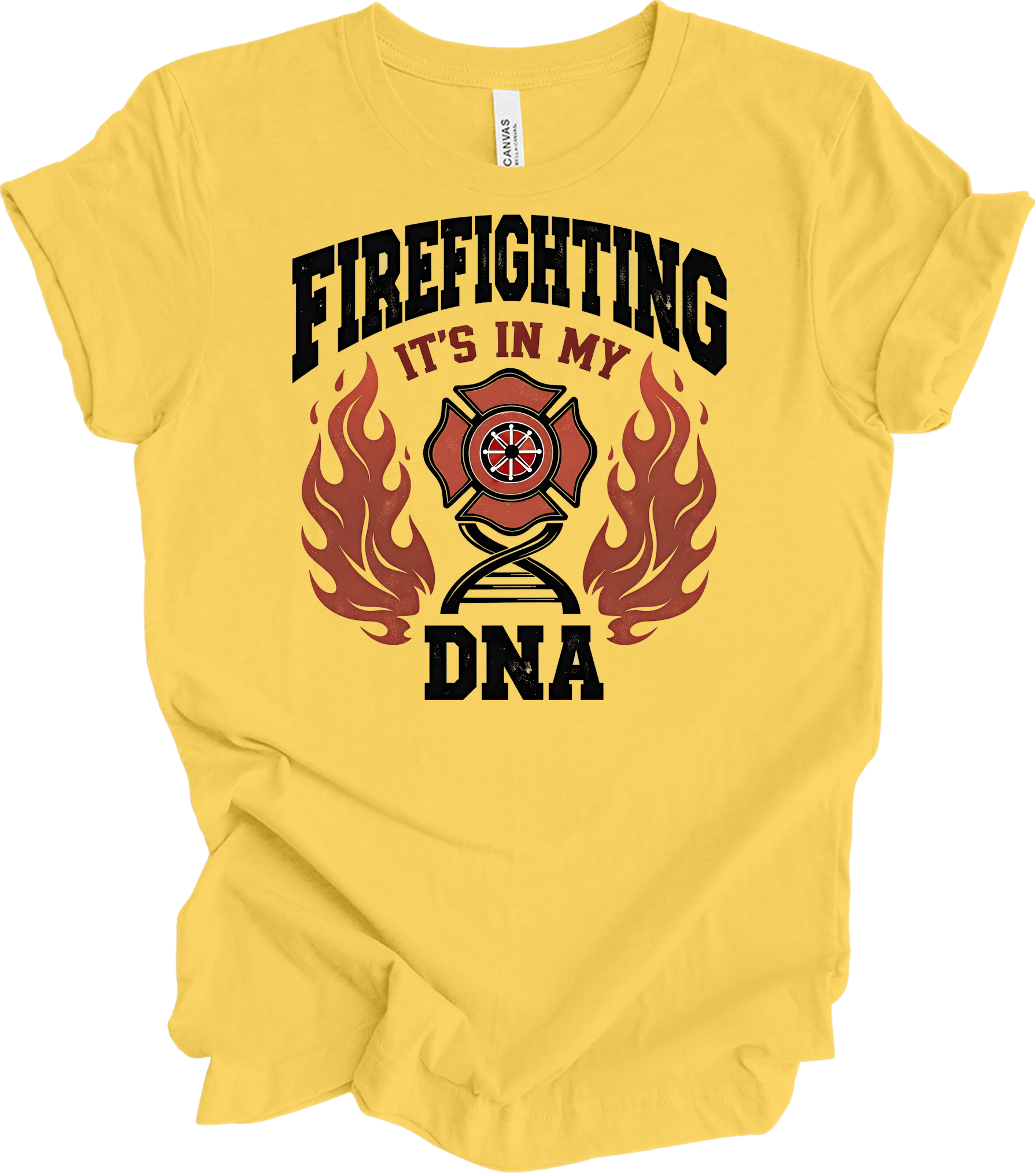 Firefighter DNA T-Shirt in Yellow